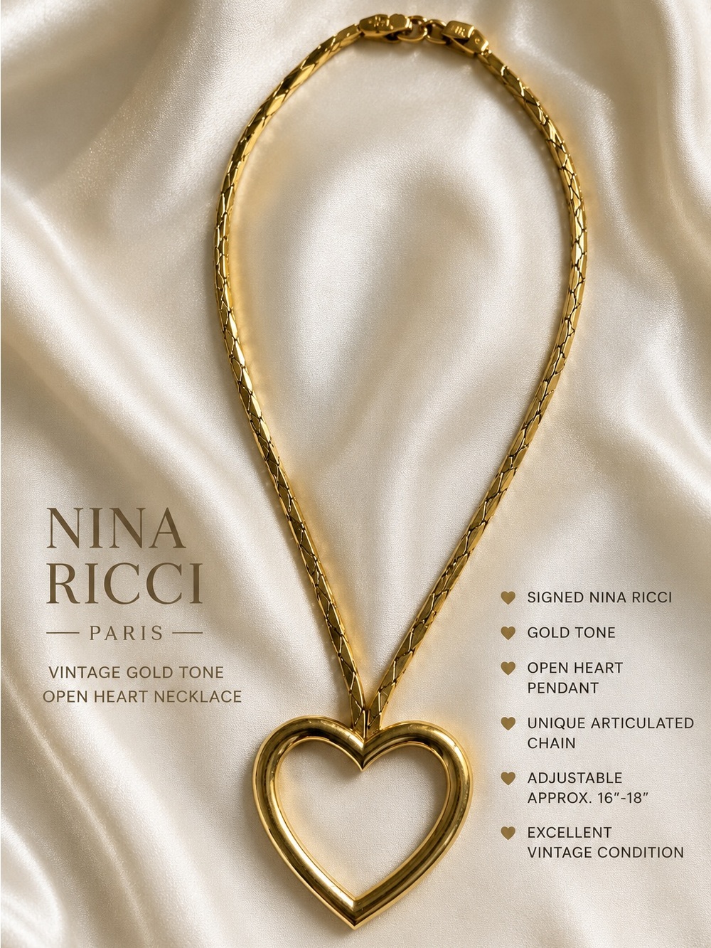 Gold Link Chain Bracelet with Logo Accent